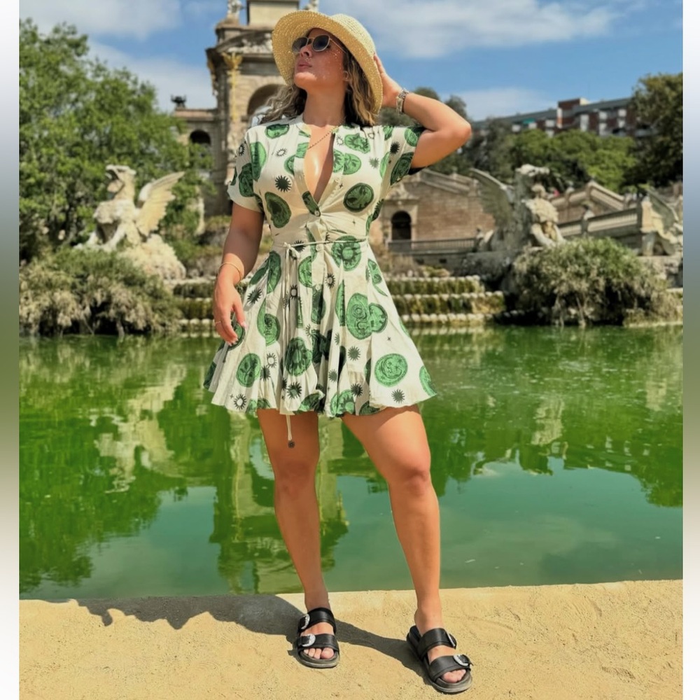 ZARA PRINTED SHORT DRESS